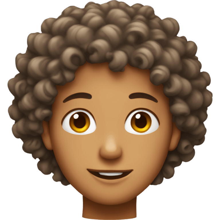 Curly haired emoji