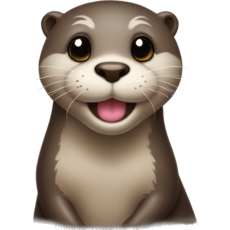 Otter with heart eyes emoji