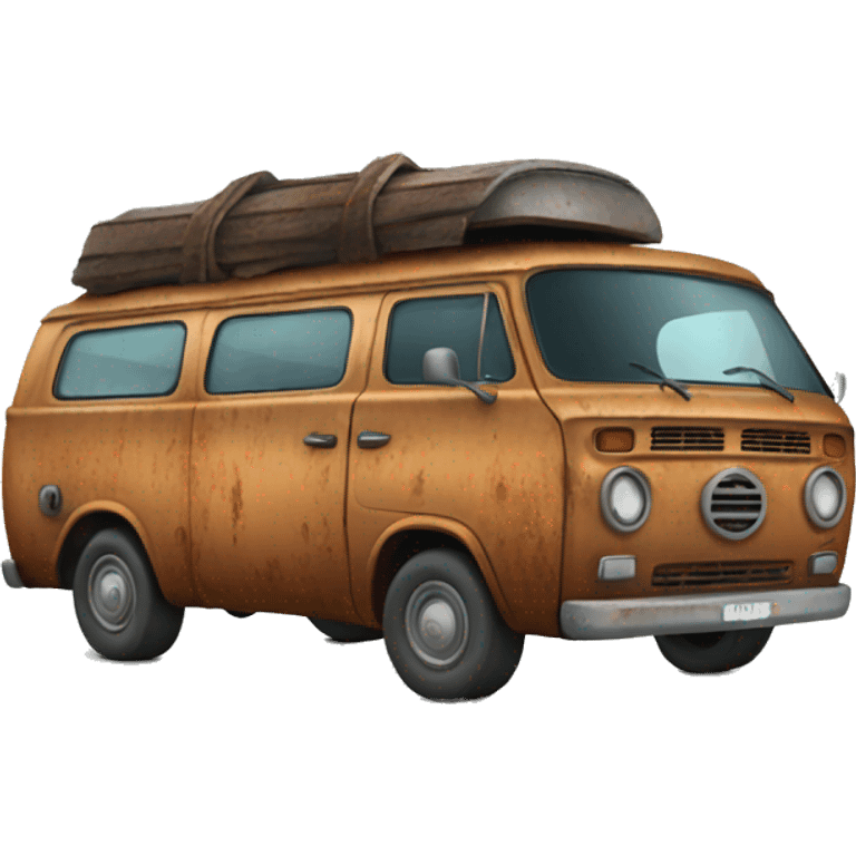 Stinky rusted down van  emoji