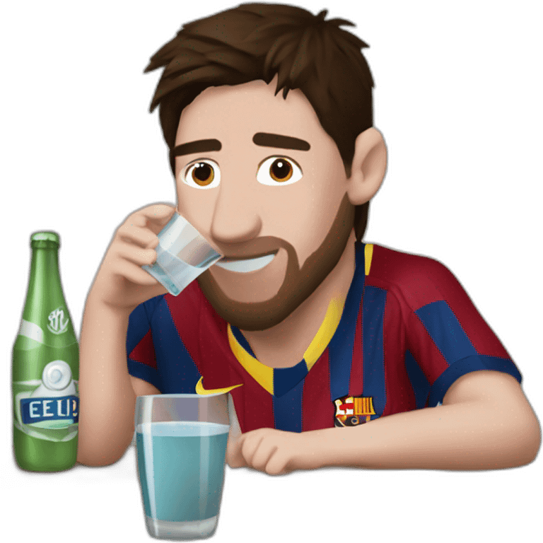 Lionel messi drinking Mate emoji