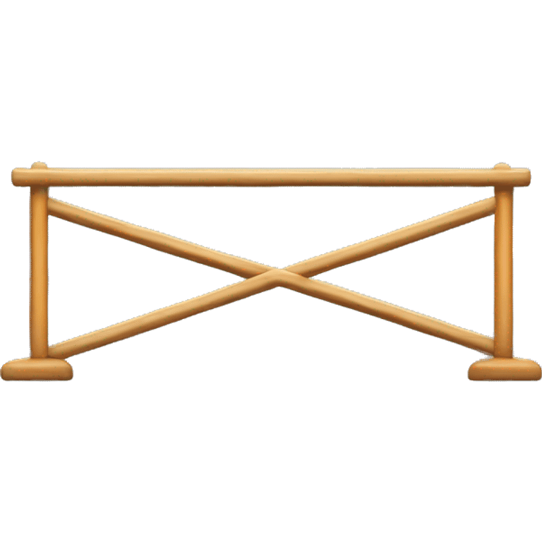 simple hurdle object no human emoji