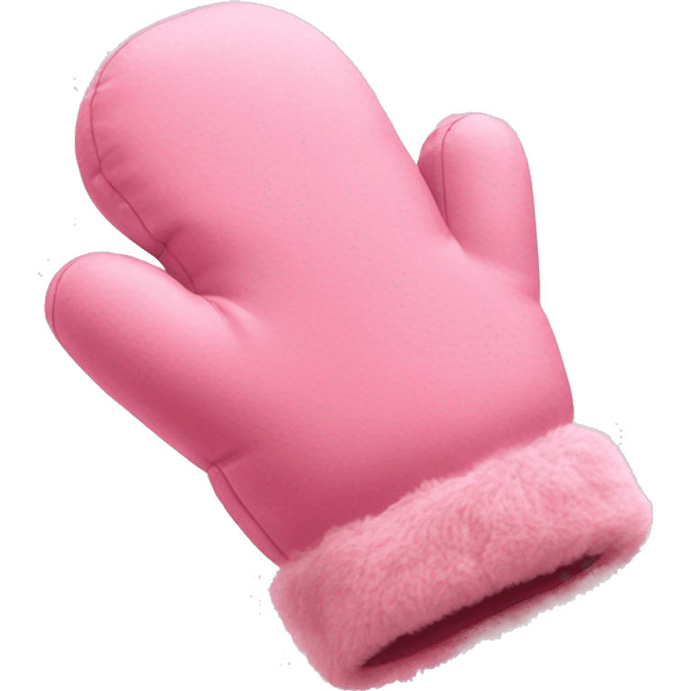 Pink fur mittens emoji