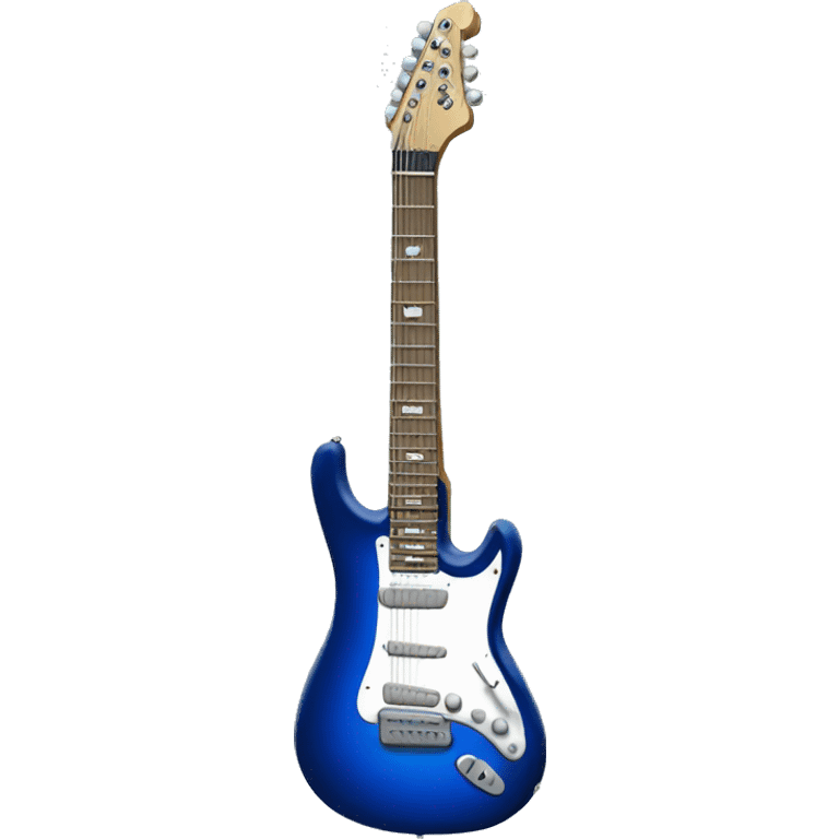 Blue electric guitar  emoji