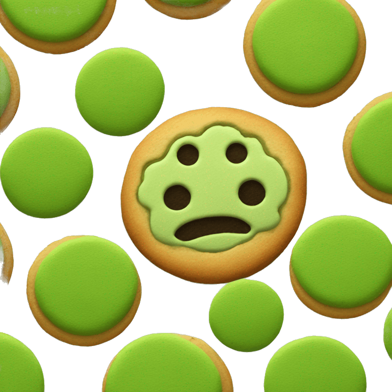 Matcha cookie emoji