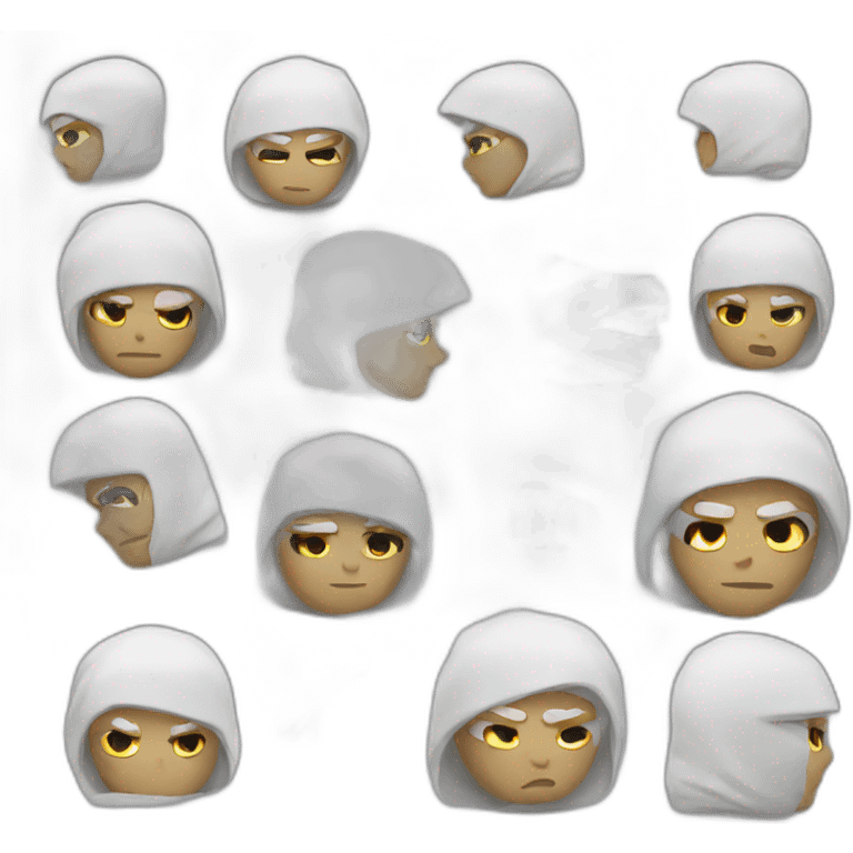 White ninja emoji