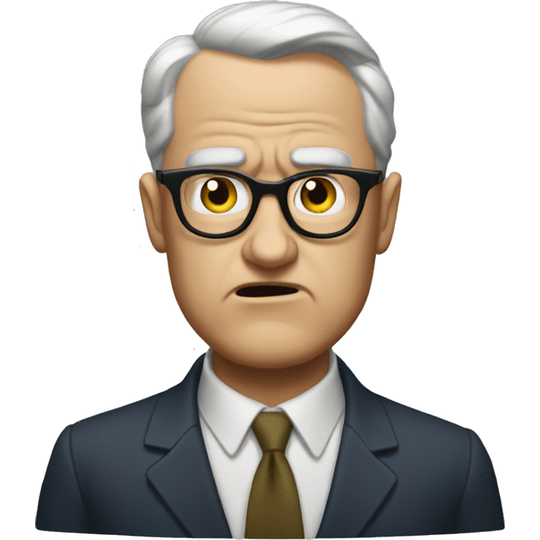 Truman is angry emoji