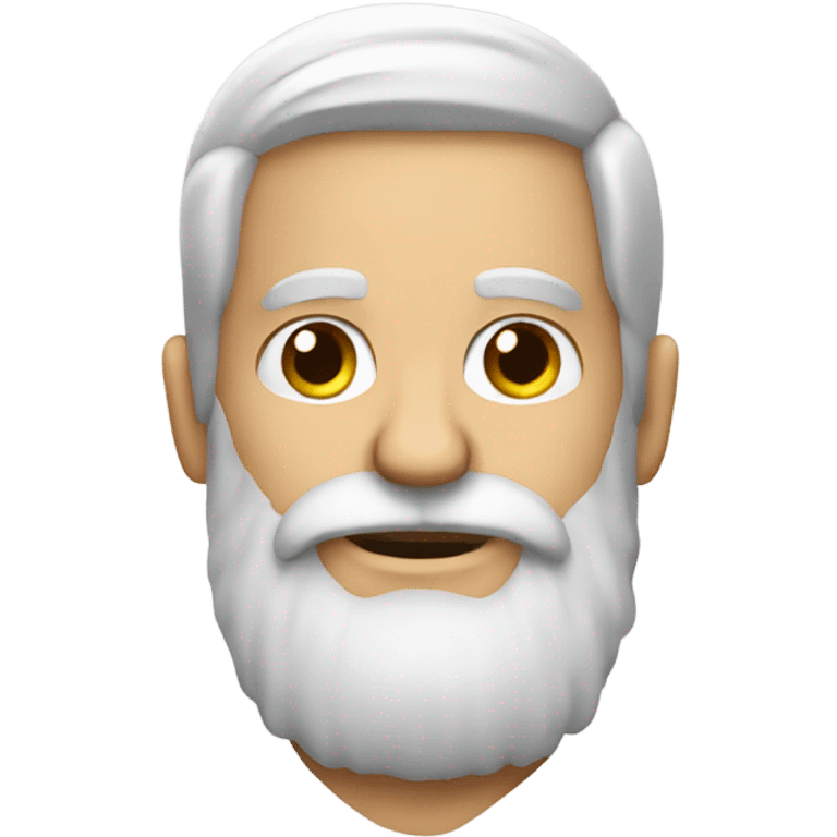 a man with a white beard with a parrot emoji