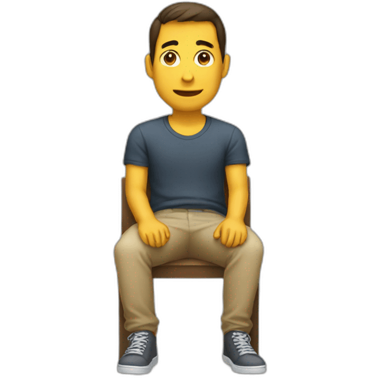 somebody sitting down emoji