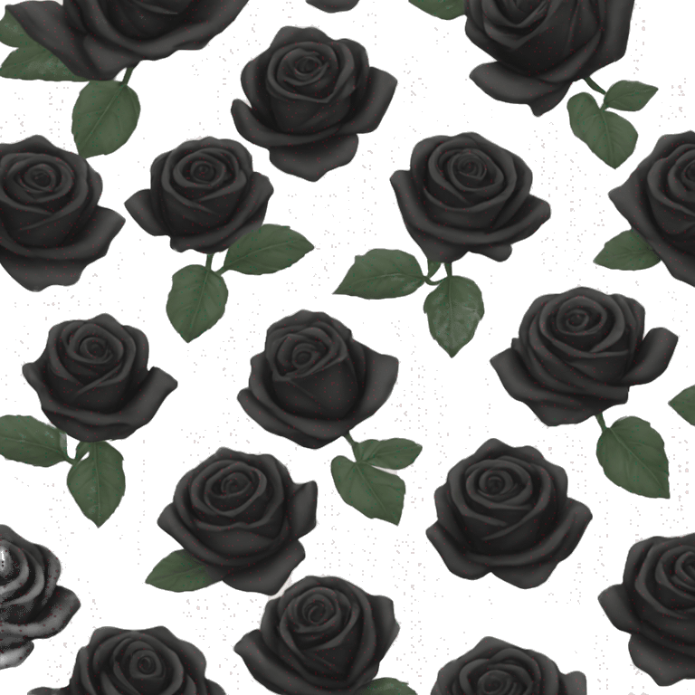 black roses emoji