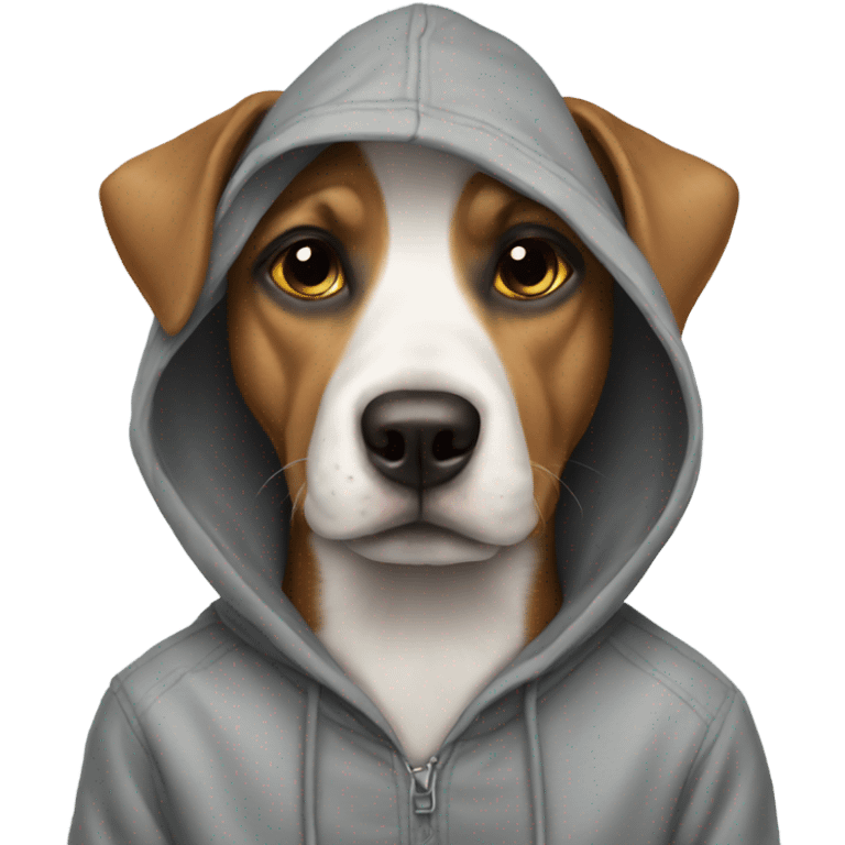 dog wearing hoodie  emoji