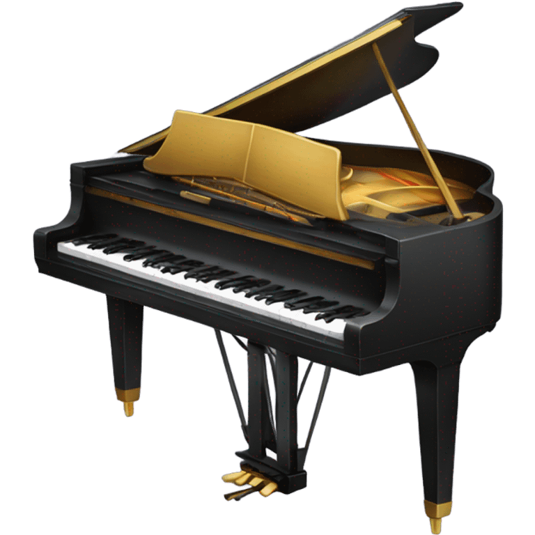 Piano with bow emoji