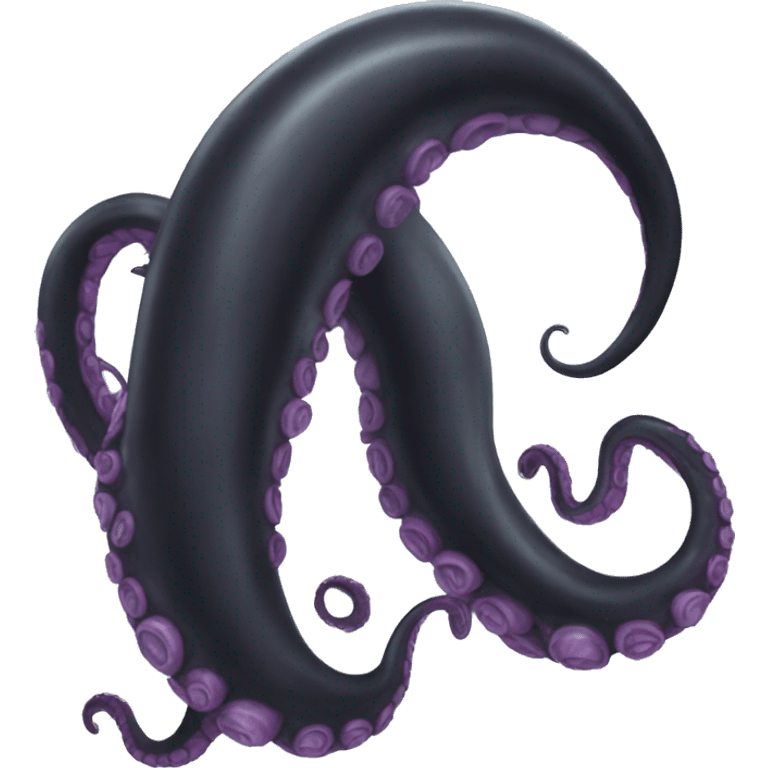 Single Black tentacle emoji