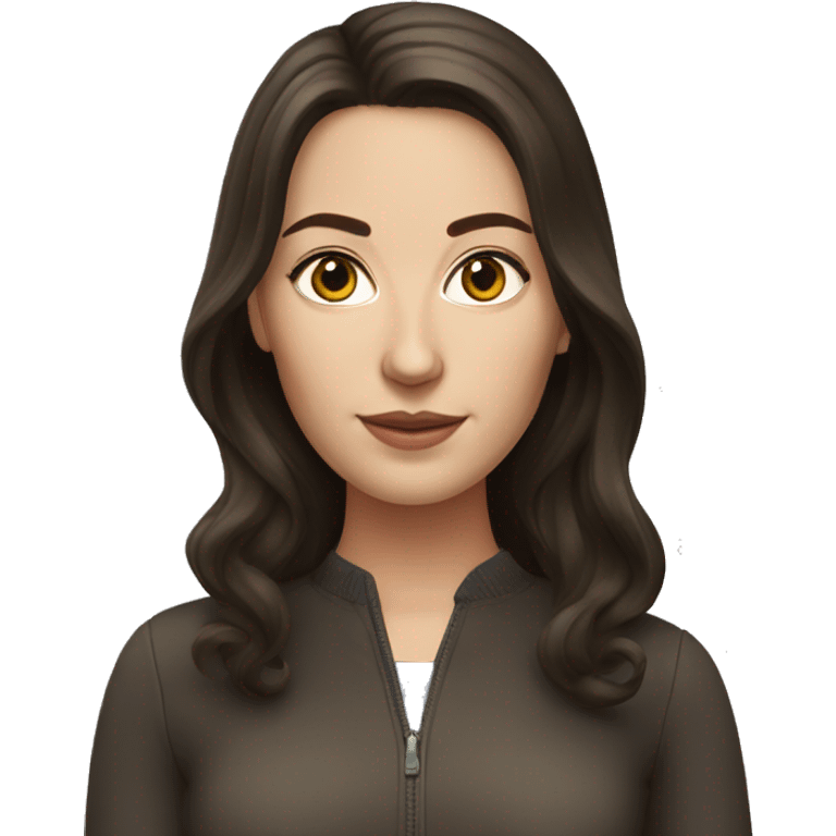 Brunette Russian realistic woman  emoji