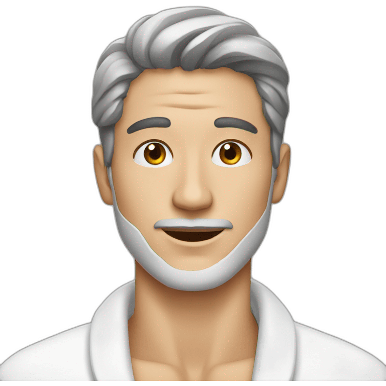 Man doing skincare emoji