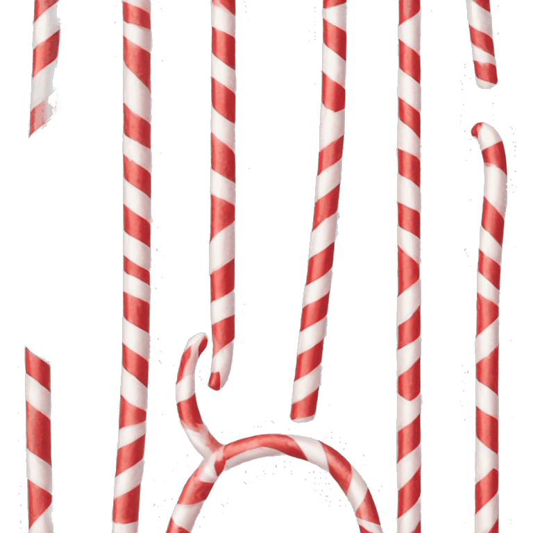 Candy cane with white bow emoji