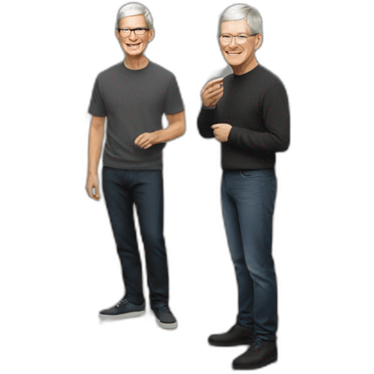 Tim Cook at Apple Park emoji