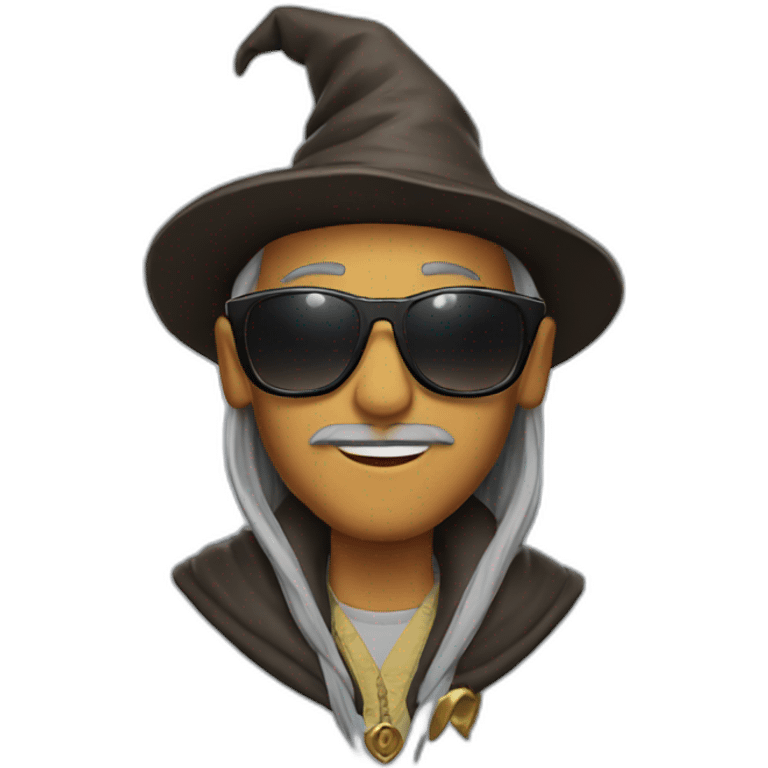 Wizard with ray bans emoji