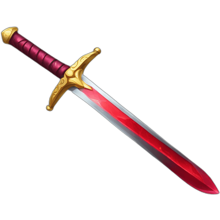 Red Ruby Sword emoji