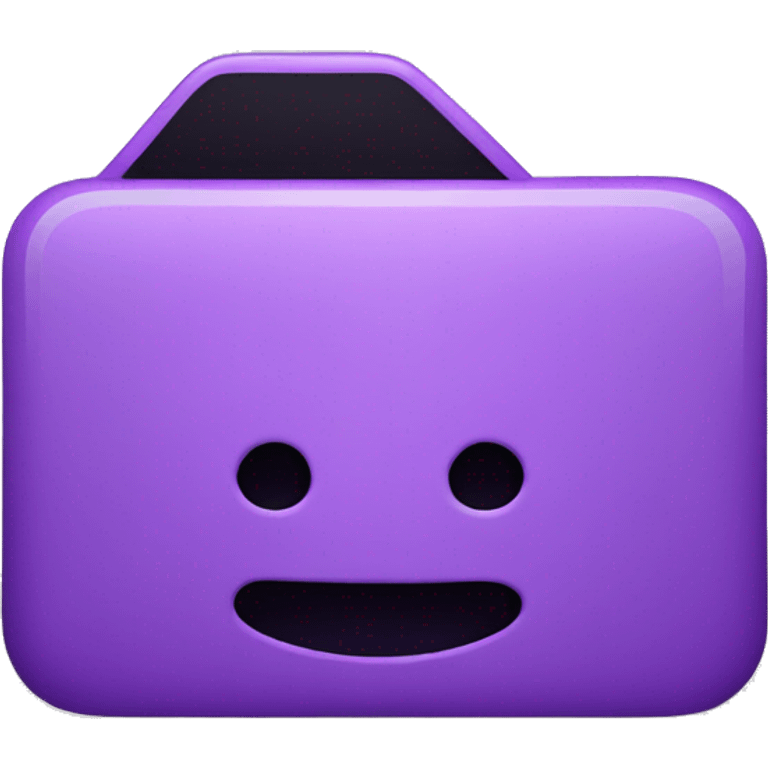 Purple iPhone emoji