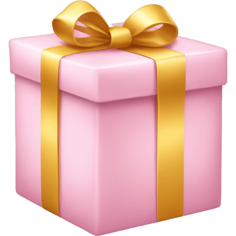 Light pink birthday present emoji