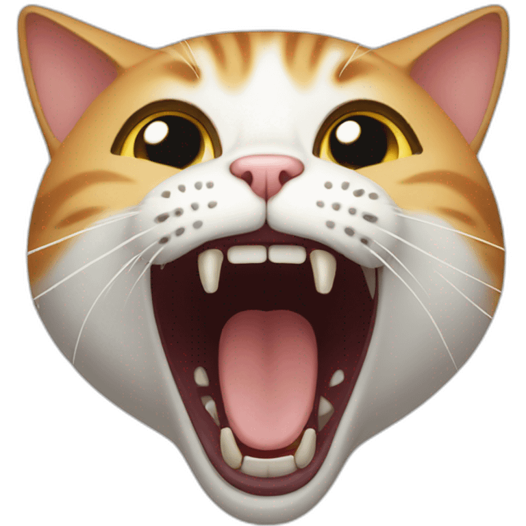 cat screaming emoji