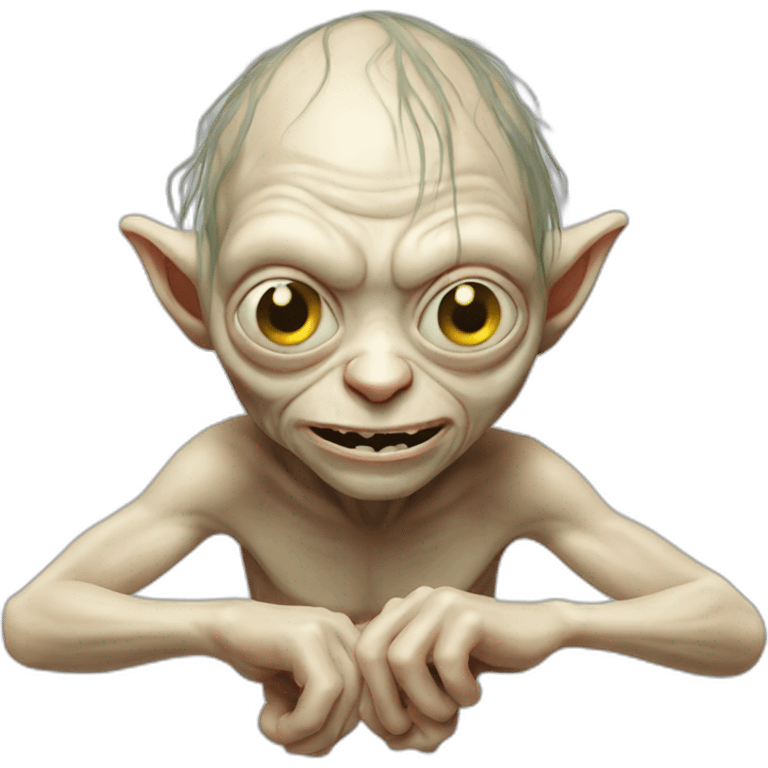 Gollum en string emoji