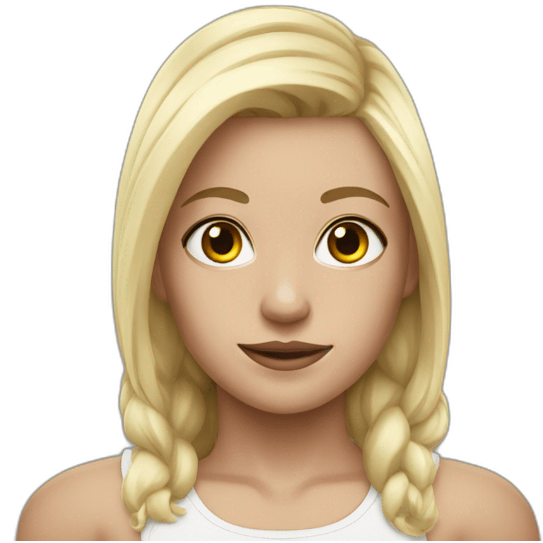 White muscler girl emoji