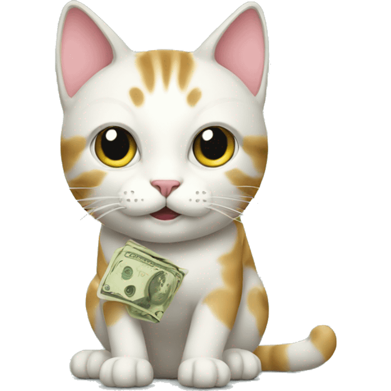 cat with money emoji