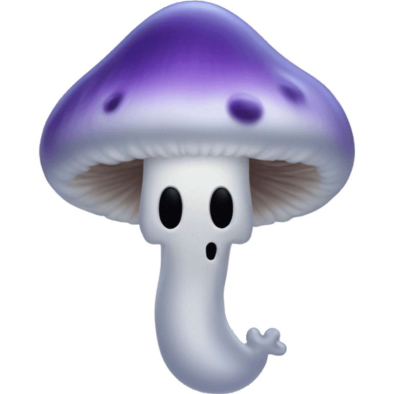 mushroom coloured ghost emoji