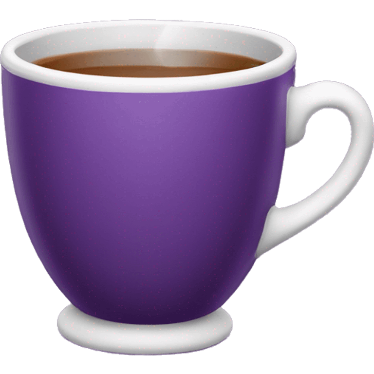 purple cup of tea emoji