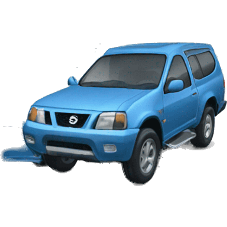 blue 1997 nissan terrano II 4x4 truck emoji