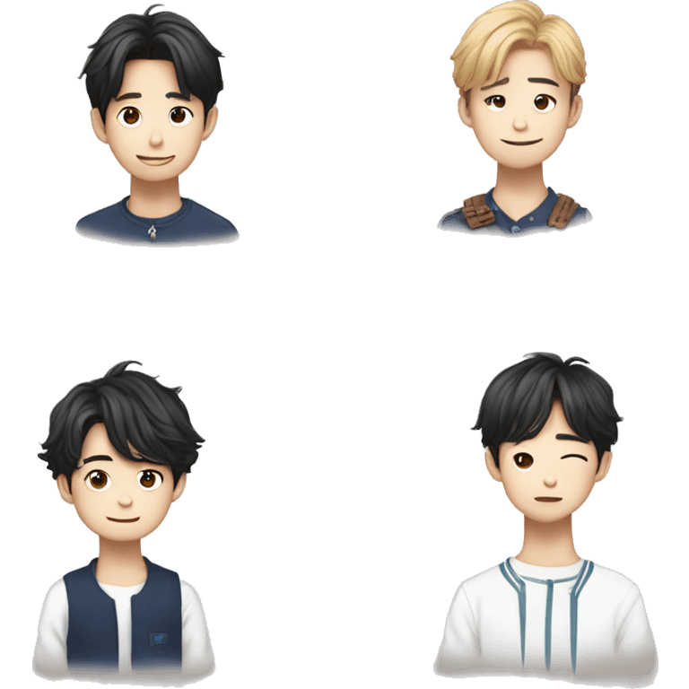 Jisung with Minho  emoji