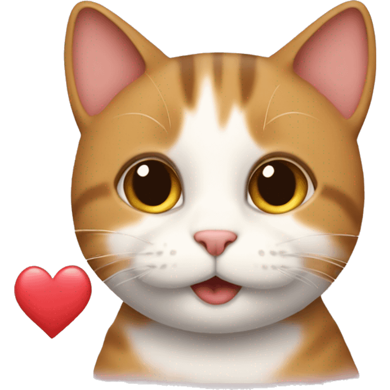 I love you cat emoji