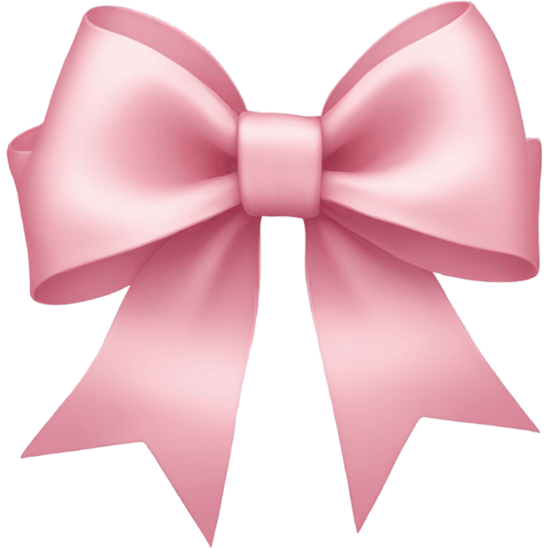 light pink ribbon bow emoji