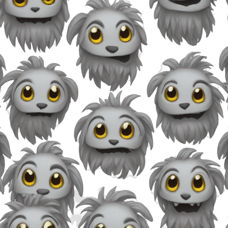 The grey creature emoji