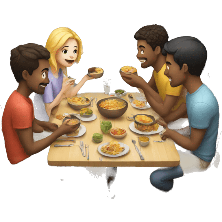 eat with friends emoji