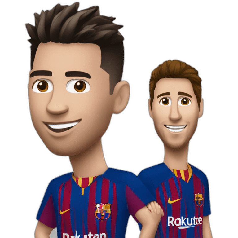 Ronaldo avec messi emoji