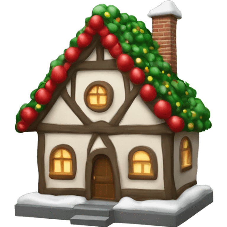 Glaskugel Tannenbaum Haus  emoji