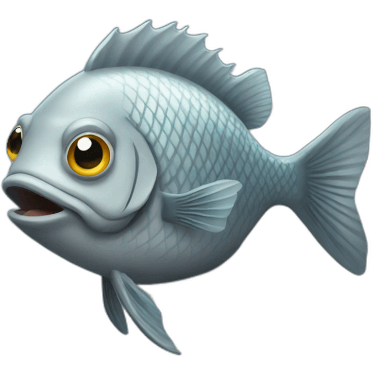 graying fish emoji