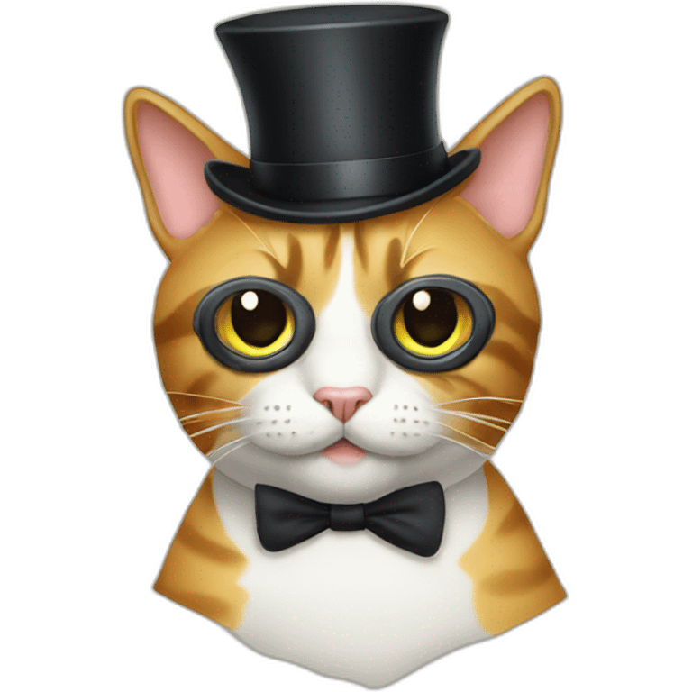 cat with monocle emoji