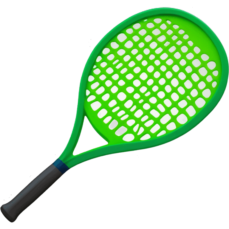 Padel green racket with text : green inside the racket  emoji