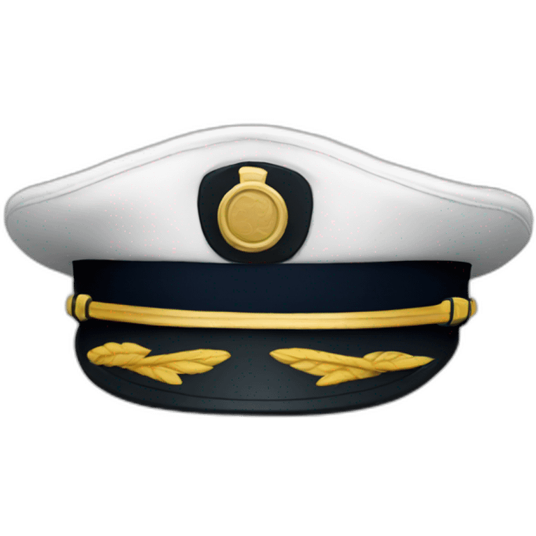 captain hat closeup alone low detail emoji