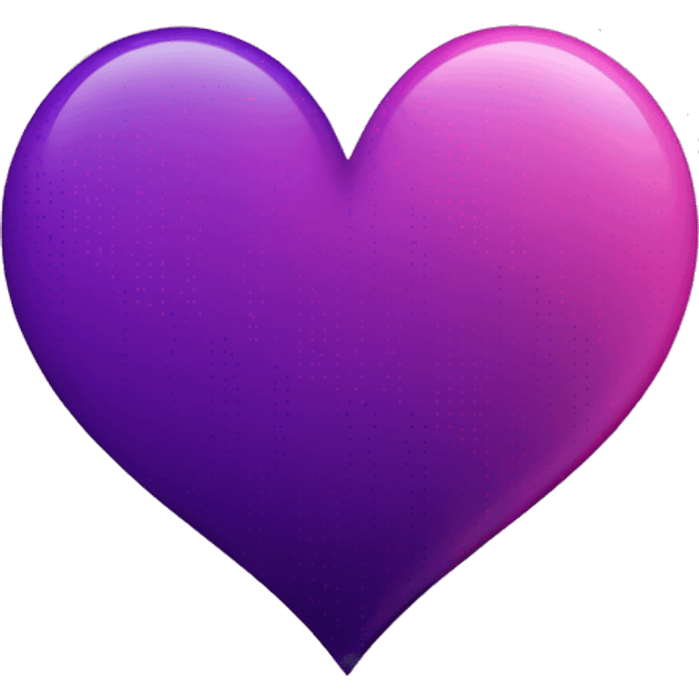 a dark purple and dark pink ombre heart emoji