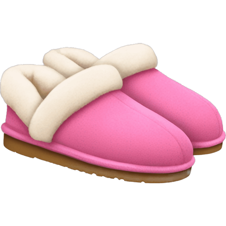 Pink ugg slippers  emoji