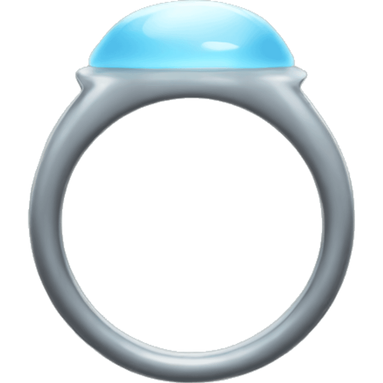 pale blue ring emoji