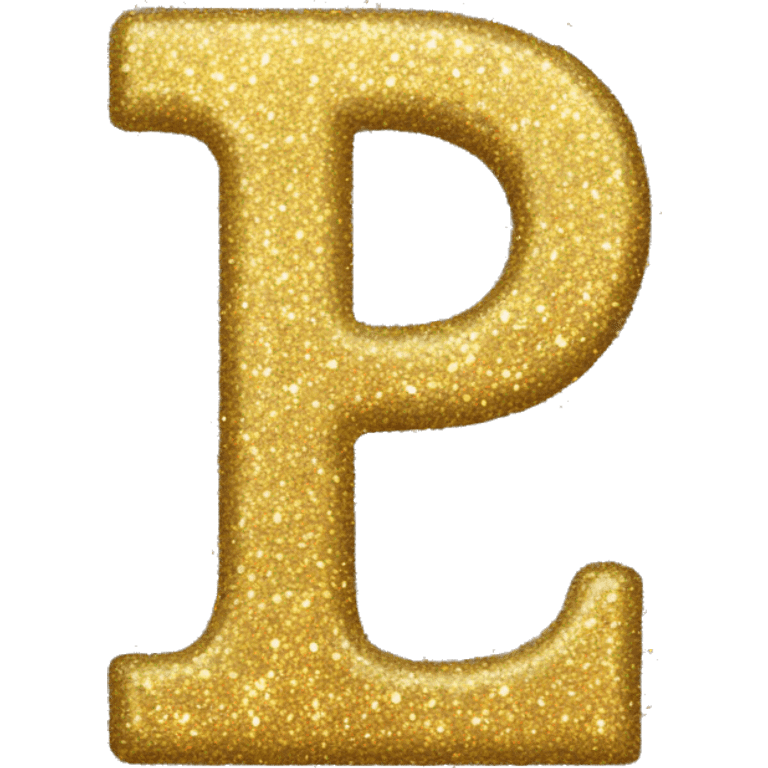 Glitter letter i emoji