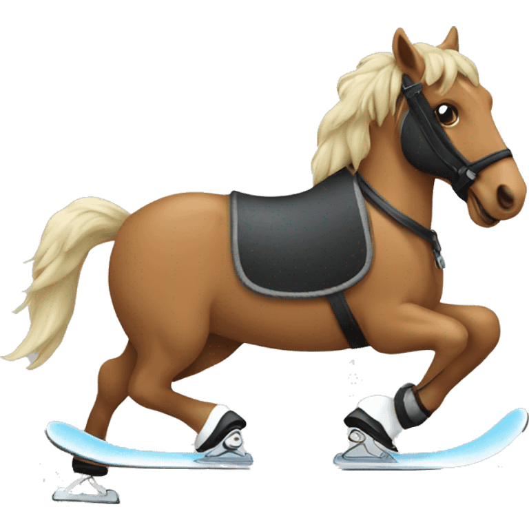 skating horse emoji