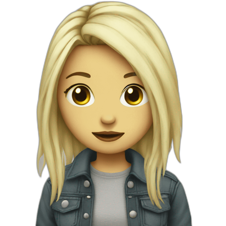 Grunge girl emoji