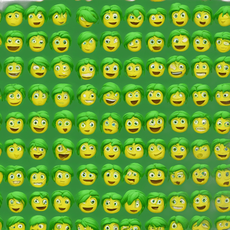 Grüne emoji