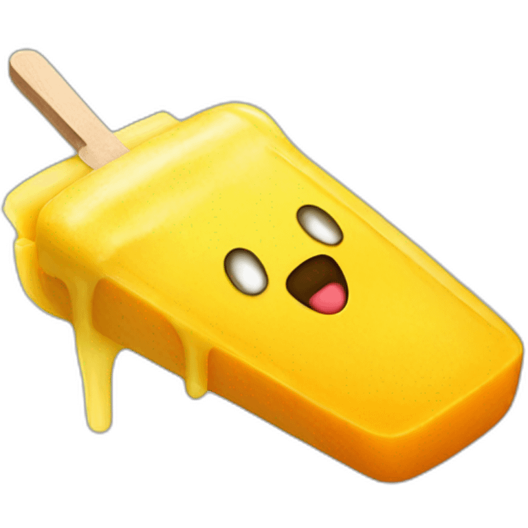 mango yellow popsicle emoji